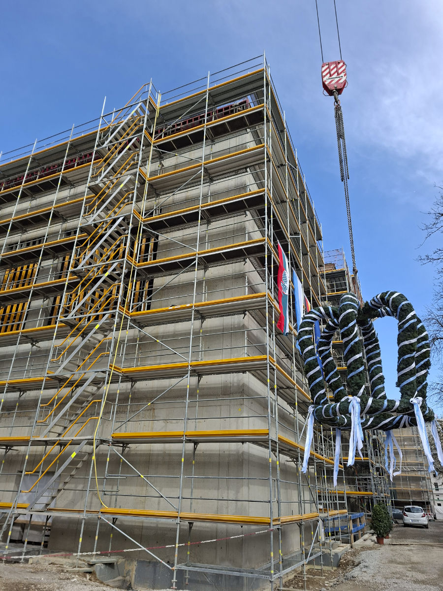 Richtfest Staats -und Stadtbibliothek Augsburg fand am 2. März 2026